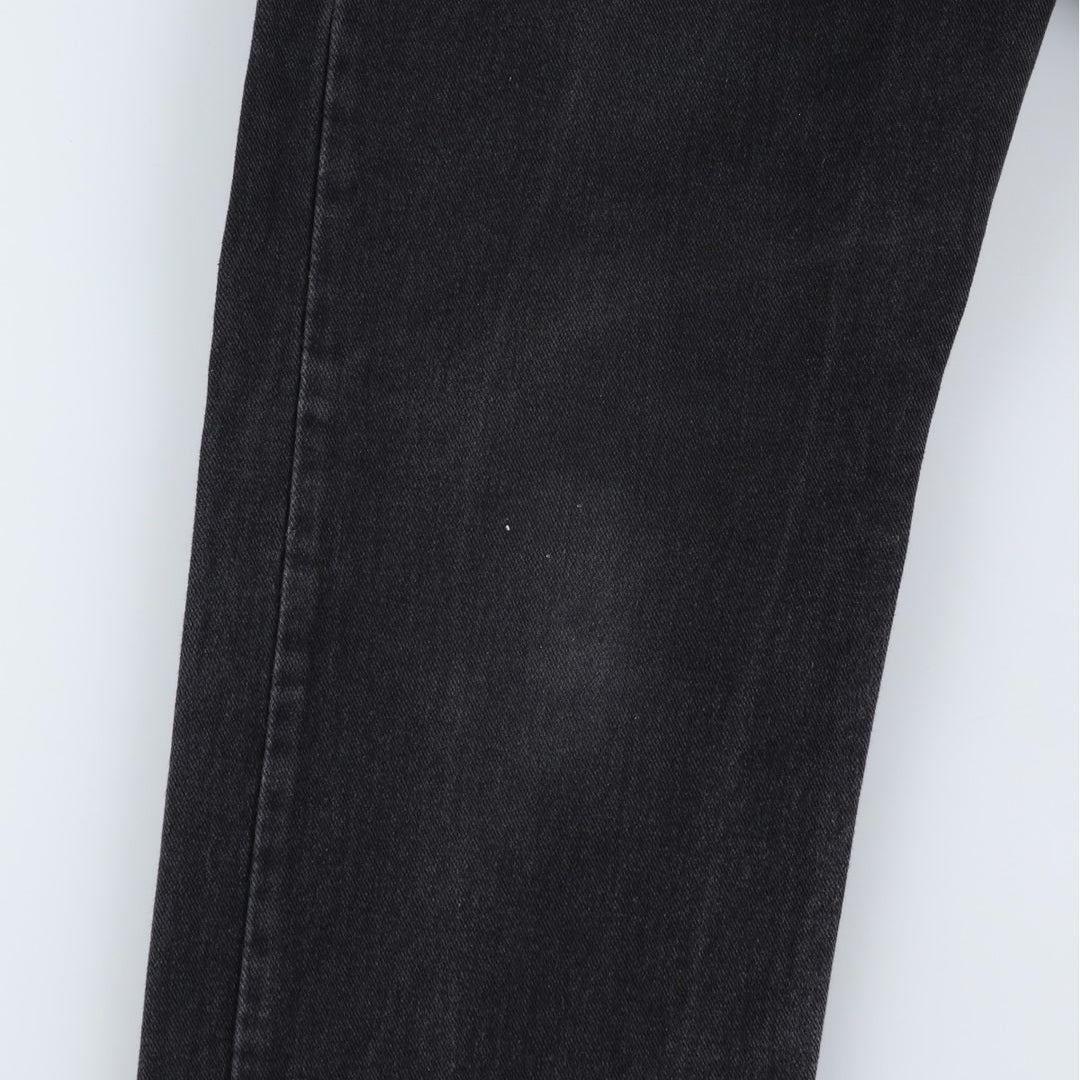 2000'S Levi's 505 Regular Fit Straight Leg Black Denim Tapered Denim Pants, Made in Canada, Men's Size W34 cotton black type Vintage Second Hand