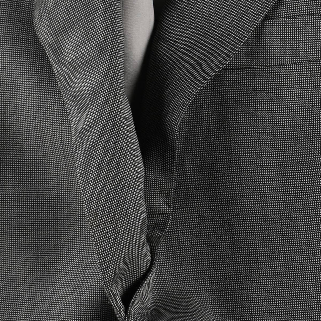 Burberry's London wool tailored jacket, men's size L (approx.) wool gray type Vintage Second Hand