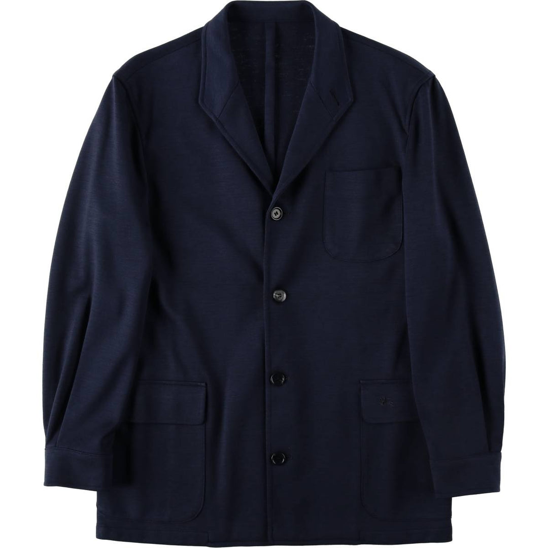 Burberry's London Easy Jacket, Tailored Jacket, Made in Spain, Men's Size S (approx.) wool navy blue type Vintage Second Hand