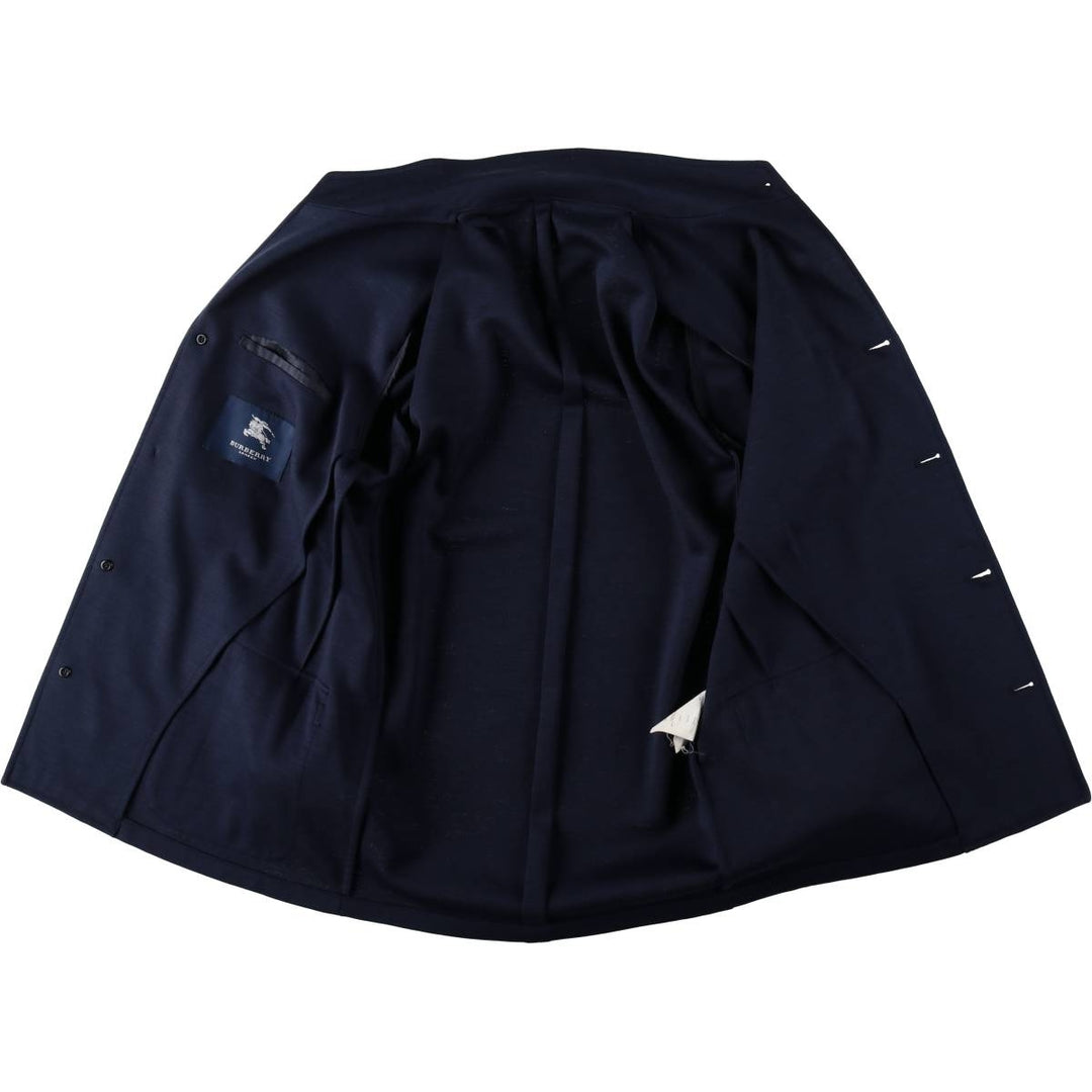 Burberry's London Easy Jacket, Tailored Jacket, Made in Spain, Men's Size S (approx.) wool navy blue type Vintage Second Hand