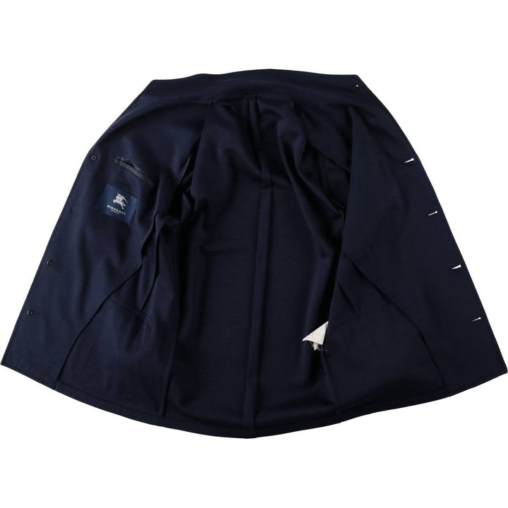 Burberry's London Easy Jacket, Tailored Jacket, Made in Spain, Men's Size S (approx.) wool navy blue type Vintage Second Hand