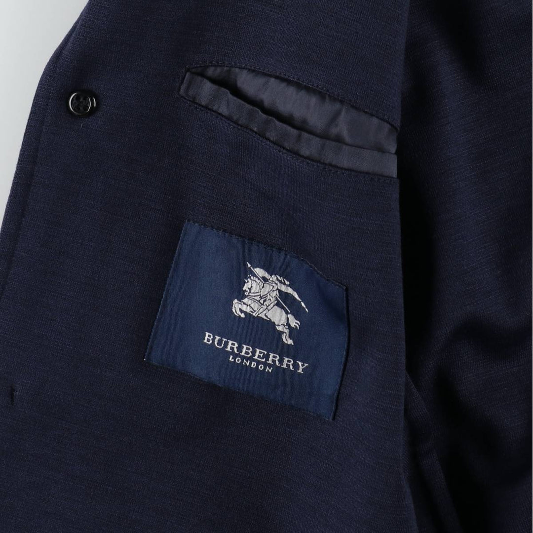 Burberry's London Easy Jacket, Tailored Jacket, Made in Spain, Men's Size S (approx.) wool navy blue type Vintage Second Hand