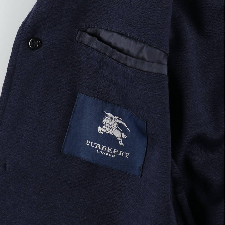Burberry's London Easy Jacket, Tailored Jacket, Made in Spain, Men's Size S (approx.) wool navy blue type Vintage Second Hand