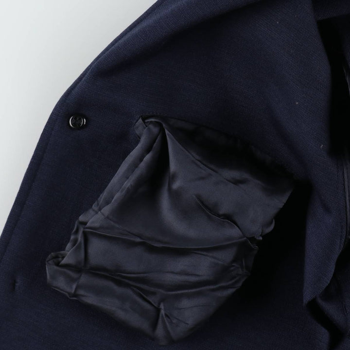 Burberry's London Easy Jacket, Tailored Jacket, Made in Spain, Men's Size S (approx.) wool navy blue type Vintage Second Hand
