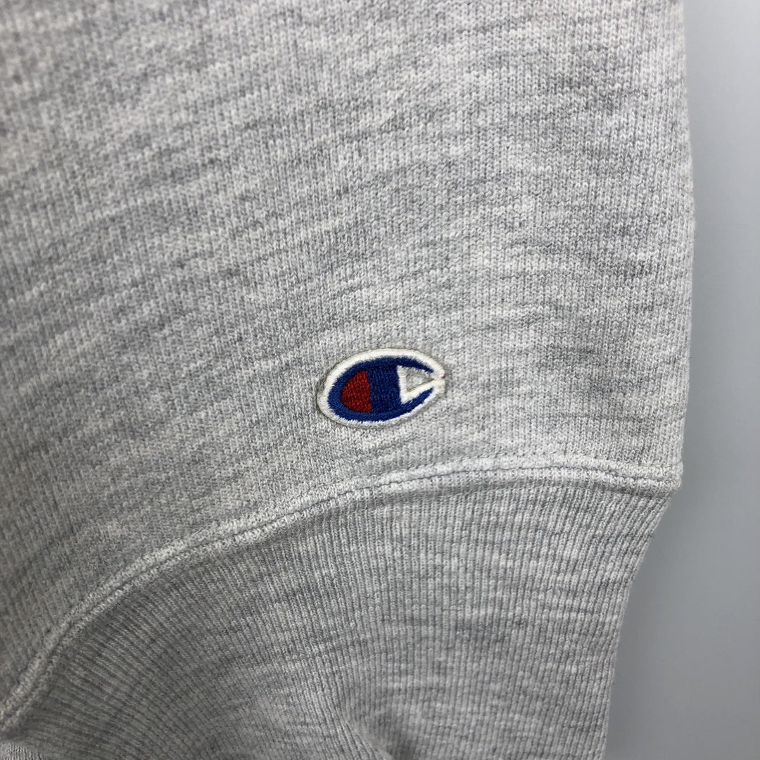 80'S Champion Reverse Weave Tricolor Tag Triple Print College Sweatshirt (Men's XXL equivalent) cotton gray type Vintage Second Hand
