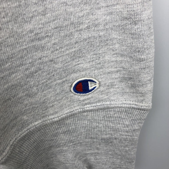 80'S Champion Reverse Weave Tricolor Tag Triple Print College Sweatshirt (Men's XXL equivalent) cotton gray type Vintage Second Hand