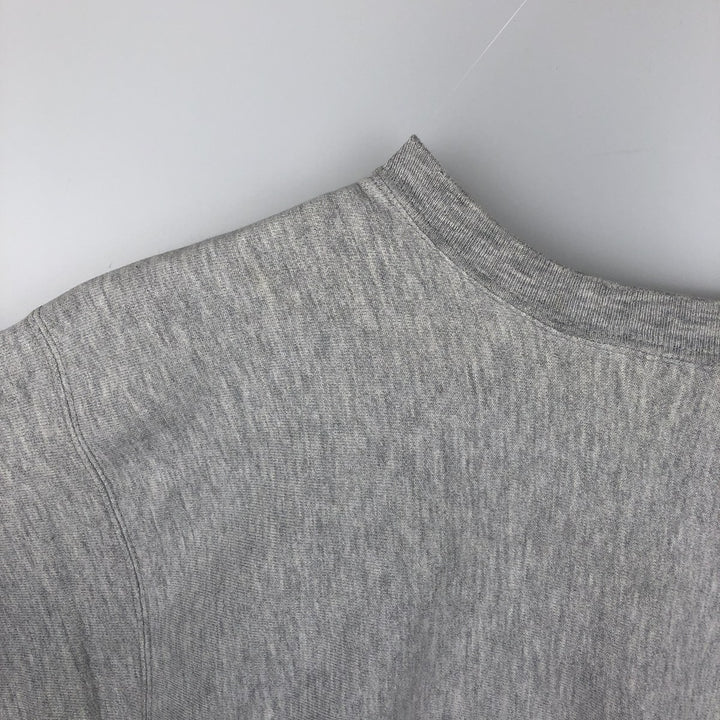 80'S Champion Reverse Weave Tricolor Tag Triple Print College Sweatshirt (Men's XXL equivalent) cotton gray type Vintage Second Hand