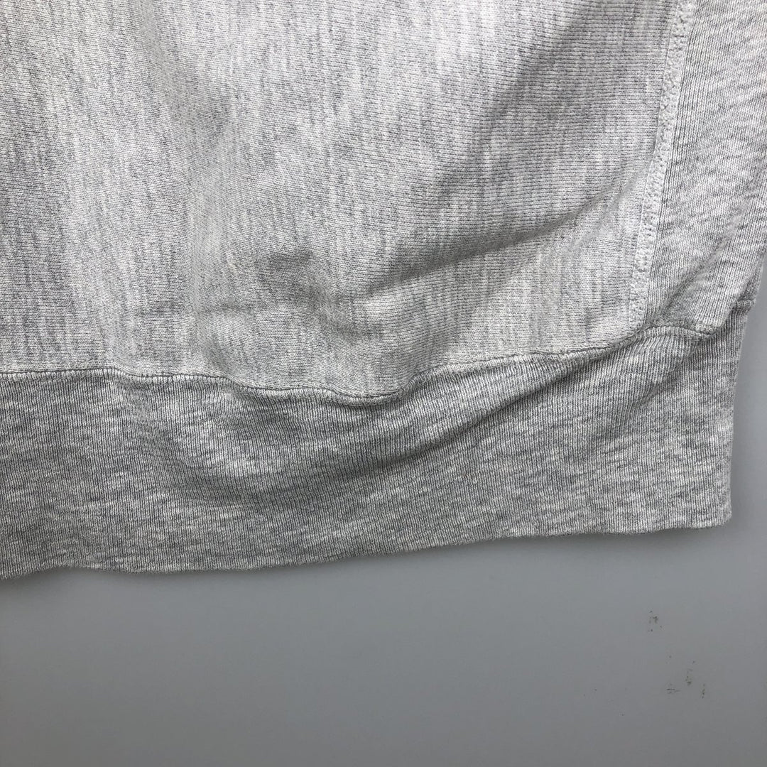 80'S Champion Reverse Weave Tricolor Tag Triple Print College Sweatshirt (Men's XXL equivalent) cotton gray type Vintage Second Hand