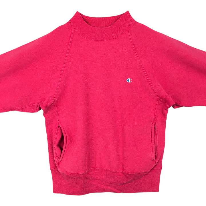 90'S Champion Reverse Weave One Point Logo Sweatshirt Trainer Made in USA Men's M Vintage cotton Red type red-purple Vintage Second Hand