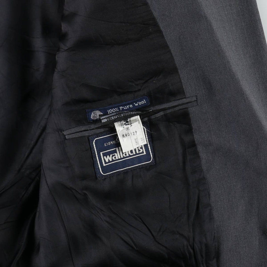 Burberry's wool tailored jacket, made in the USA, men's size M. wool gray type Vintage Second Hand