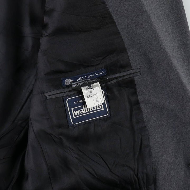 Burberry's wool tailored jacket, made in the USA, men's size M. wool gray type Vintage Second Hand