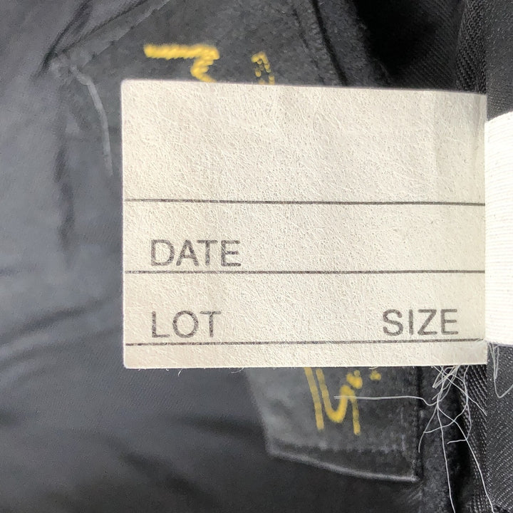 Burberry's Stripe Pattern Wool Tailored Jacket, Made in USA, Men's Size XL (approx.) wool gray type Vintage Second Hand