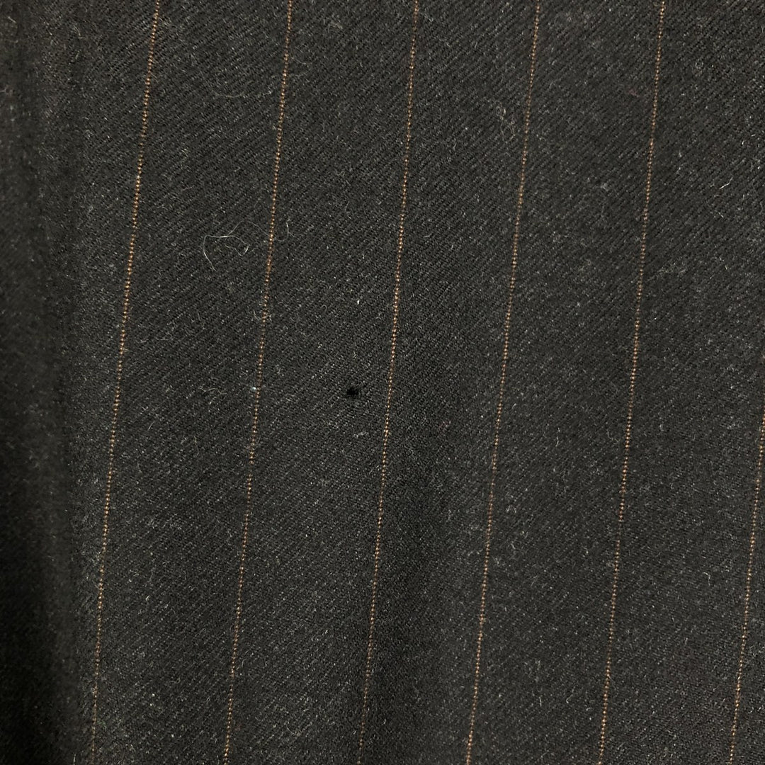 Burberry's Stripe Pattern Wool Tailored Jacket, Made in USA, Men's Size XL (approx.) wool gray type Vintage Second Hand