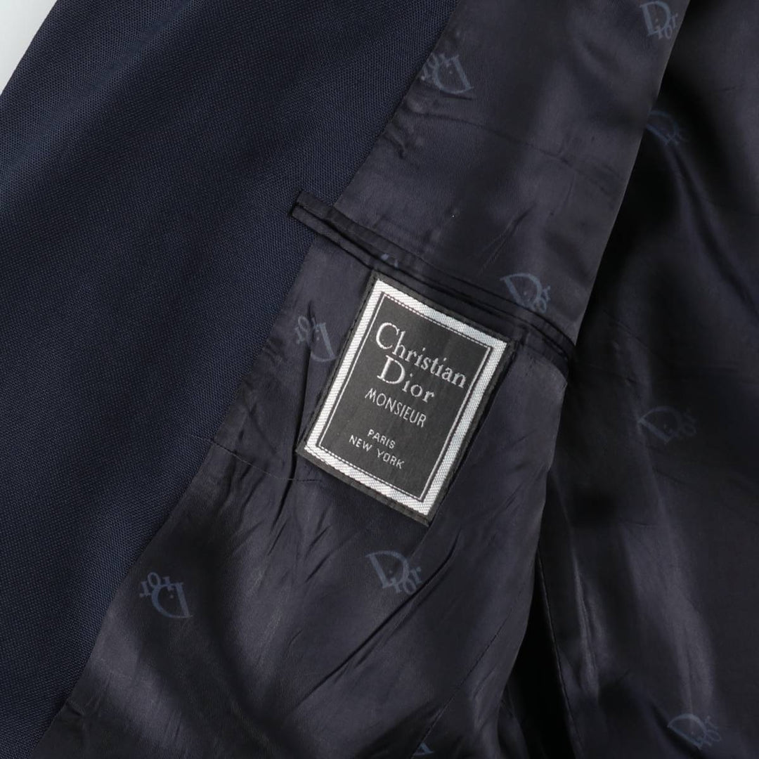 Christian Dior MONSIEUR tailored jacket, made in the USA, men's size S equivalent. unclear navy blue type Vintage Second Hand