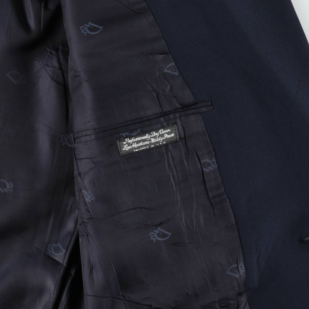 Christian Dior MONSIEUR tailored jacket, made in the USA, men's size S equivalent. unclear navy blue type Vintage Second Hand