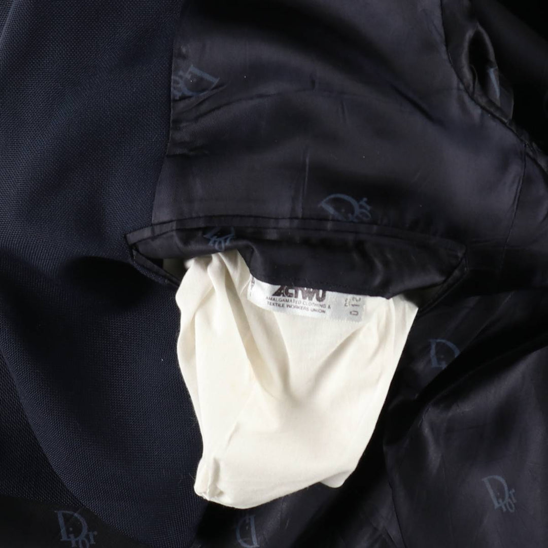 Christian Dior MONSIEUR tailored jacket, made in the USA, men's size S equivalent. unclear navy blue type Vintage Second Hand