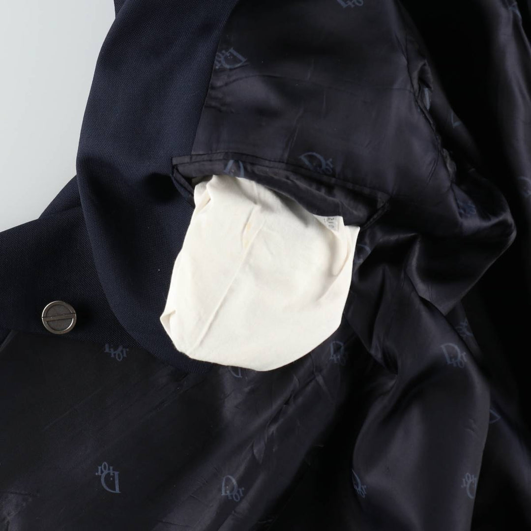 Christian Dior MONSIEUR tailored jacket, made in the USA, men's size S equivalent. unclear navy blue type Vintage Second Hand