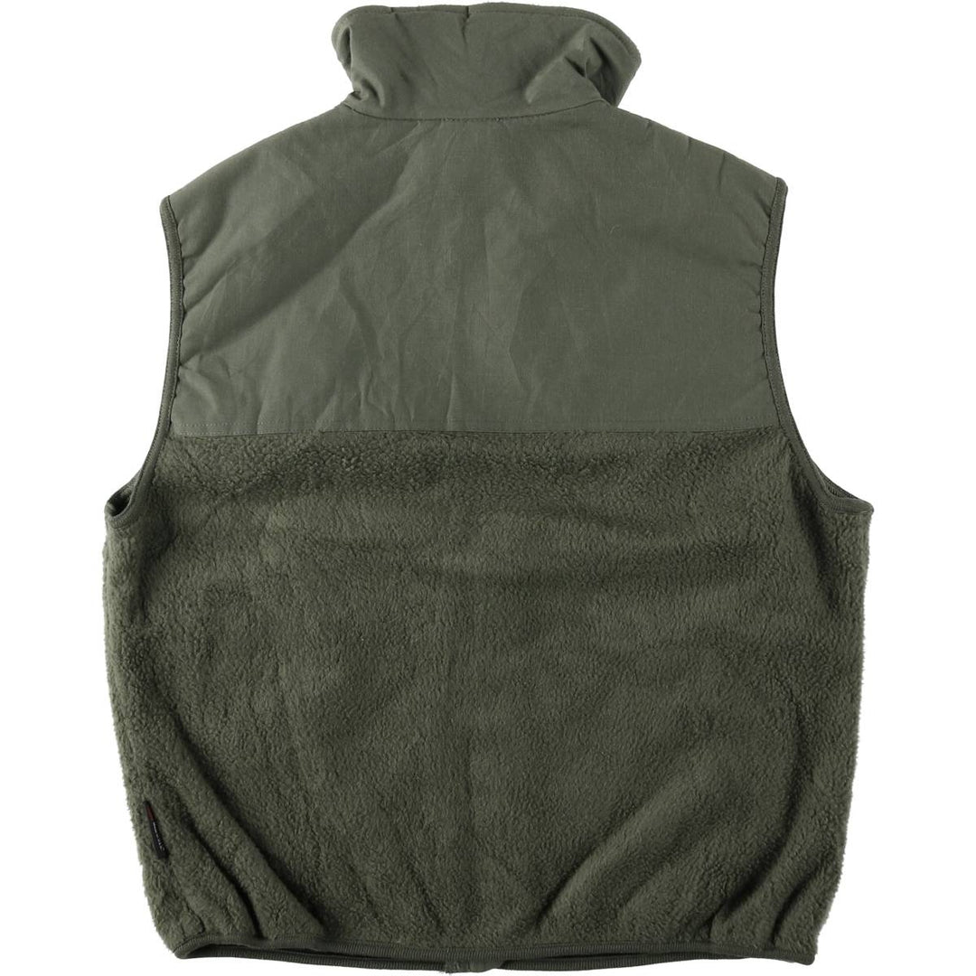 Military fleece vest, made in USA, large-regular size (equivalent to men's L). polyester Khaki type Vintage Second Hand
