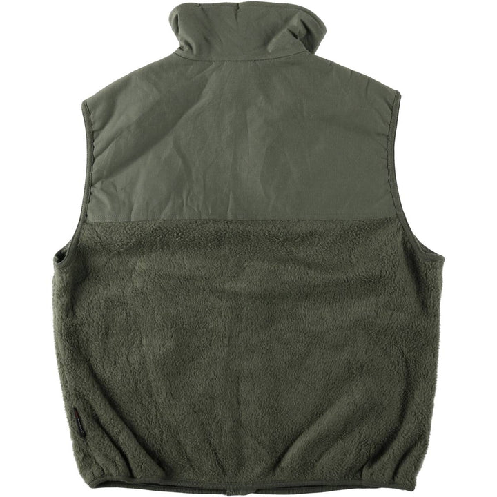 Military fleece vest, made in USA, large-regular size (equivalent to men's L). polyester Khaki type Vintage Second Hand