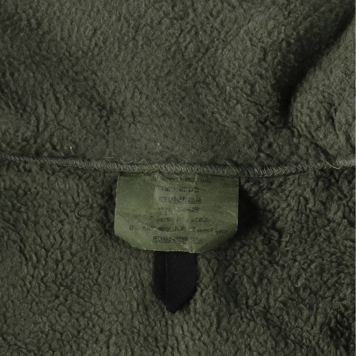 Military fleece vest, made in USA, large-regular size (equivalent to men's L). polyester Khaki type Vintage Second Hand