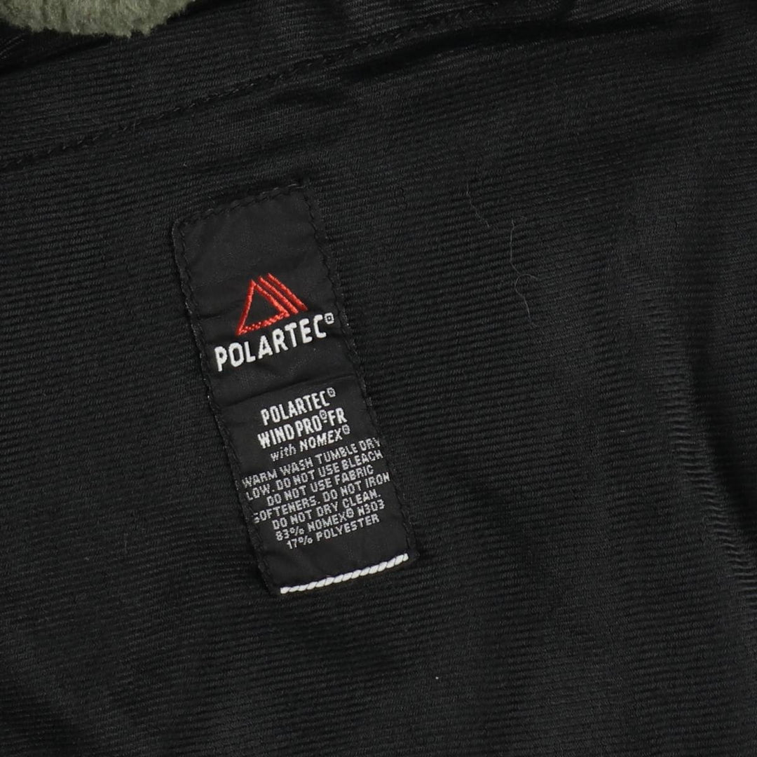 Military fleece vest, made in USA, large-regular size (equivalent to men's L). polyester Khaki type Vintage Second Hand