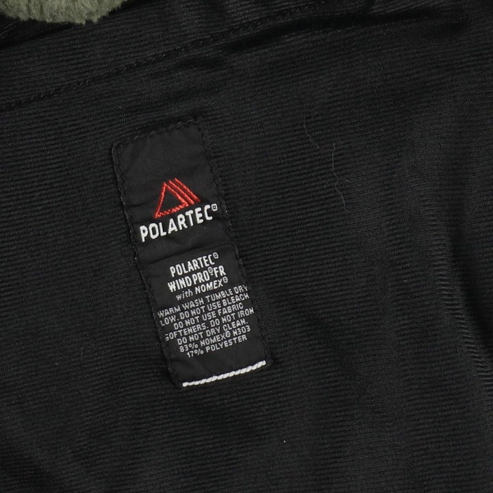 Military fleece vest, made in USA, large-regular size (equivalent to men's L). polyester Khaki type Vintage Second Hand
