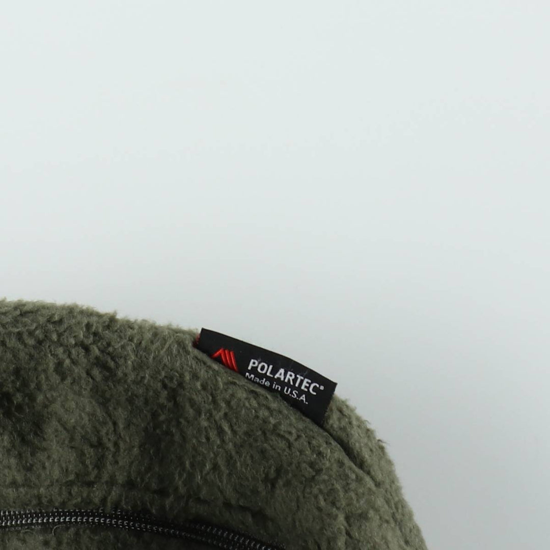 Military fleece vest, made in USA, large-regular size (equivalent to men's L). polyester Khaki type Vintage Second Hand