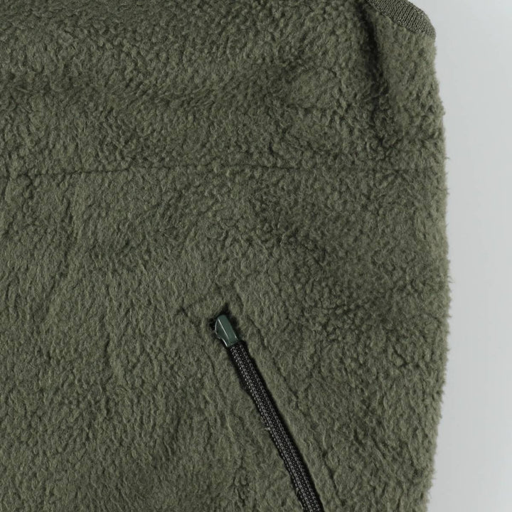 Military fleece vest, made in USA, large-regular size (equivalent to men's L). polyester Khaki type Vintage Second Hand