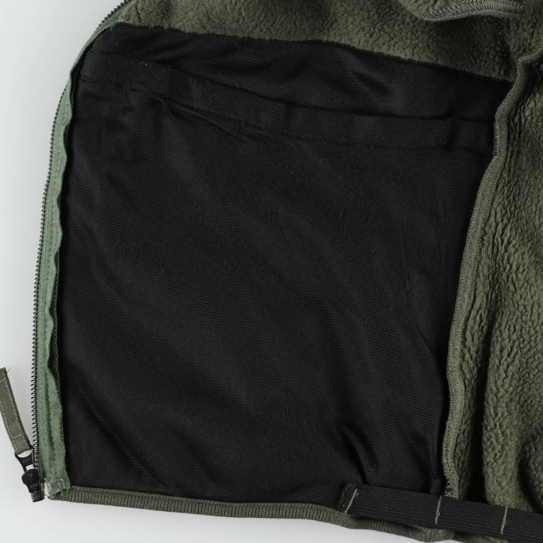 Military fleece vest, made in USA, large-regular size (equivalent to men's L). polyester Khaki type Vintage Second Hand