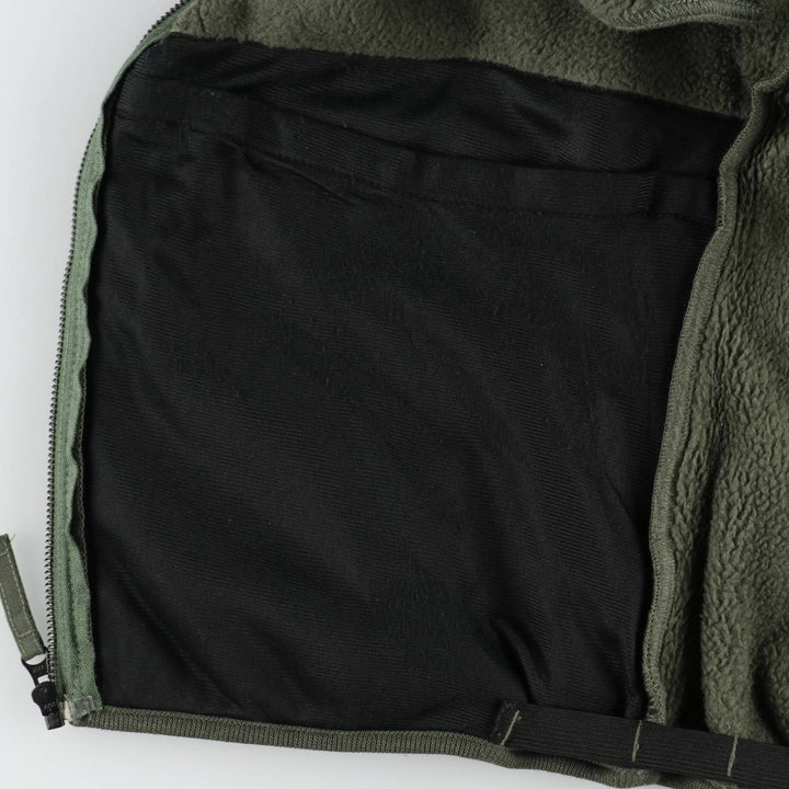Military fleece vest, made in USA, large-regular size (equivalent to men's L). polyester Khaki type Vintage Second Hand