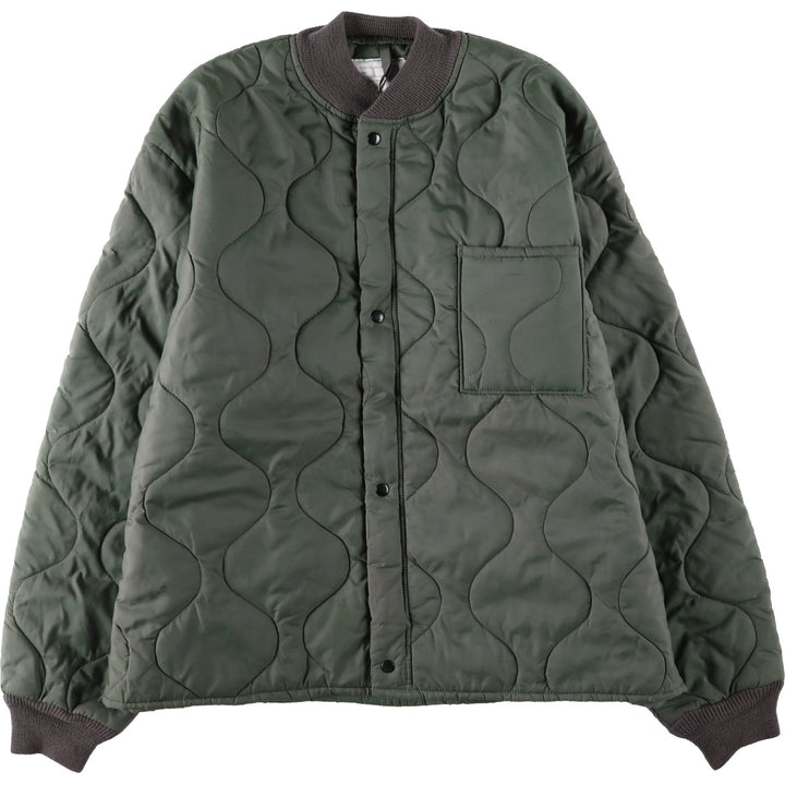 Genuine US military issue, 1990'S military liner jacket, padded, made in USA, X-LARGE (equivalent to men's XL). unclear Khaki type Vintage Second Hand