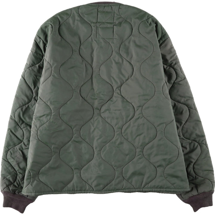 Genuine US military issue, 1990'S military liner jacket, padded, made in USA, X-LARGE (equivalent to men's XL). unclear Khaki type Vintage Second Hand