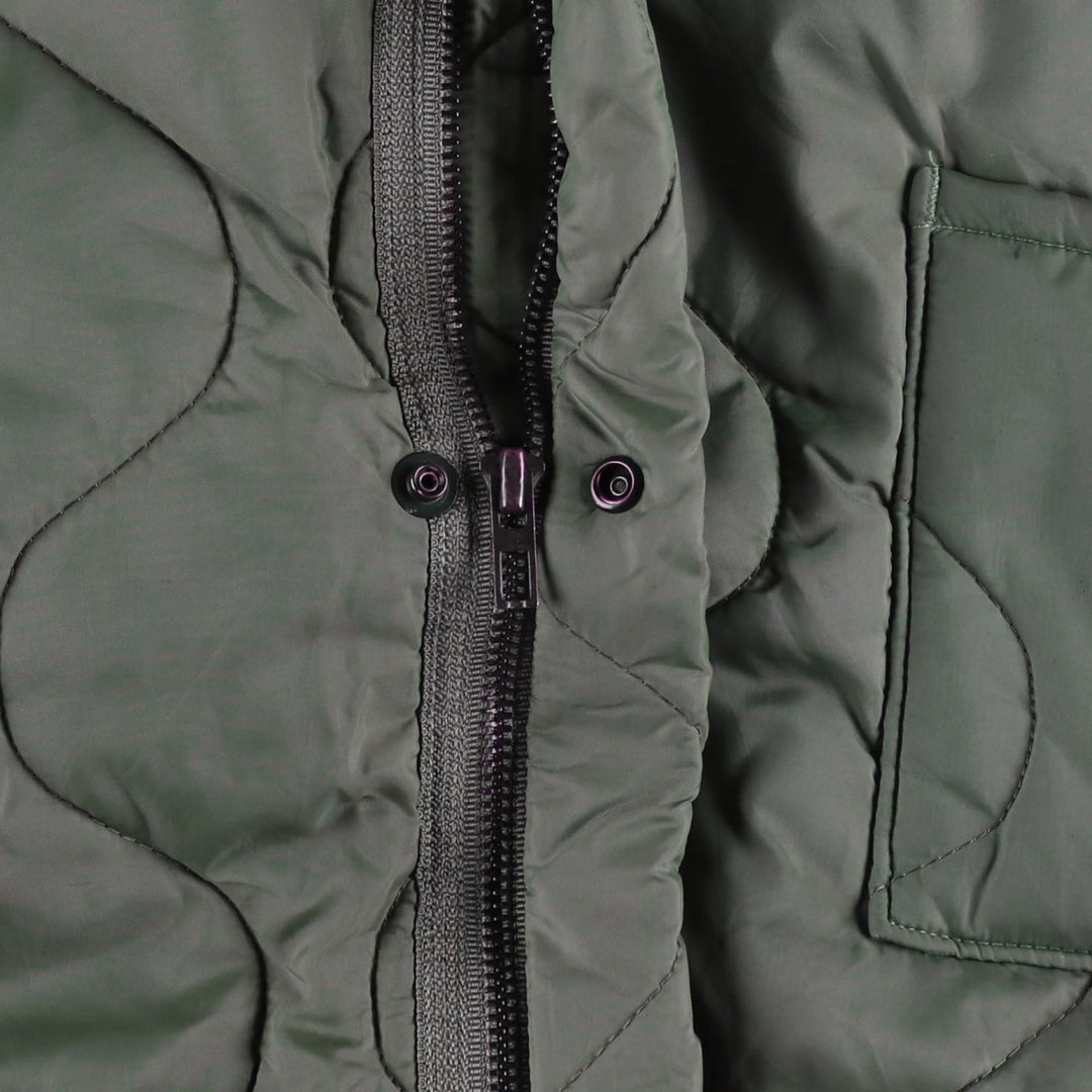 Genuine US military issue, 1990'S military liner jacket, padded, made in USA, X-LARGE (equivalent to men's XL). unclear Khaki type Vintage Second Hand