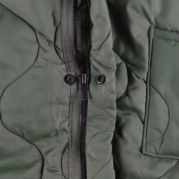 Genuine US military issue, 1990'S military liner jacket, padded, made in USA, X-LARGE (equivalent to men's XL). unclear Khaki type Vintage Second Hand