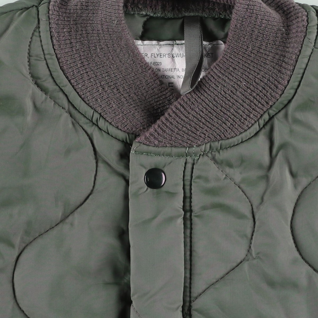 Genuine US military issue, 1990'S military liner jacket, padded, made in USA, X-LARGE (equivalent to men's XL). unclear Khaki type Vintage Second Hand