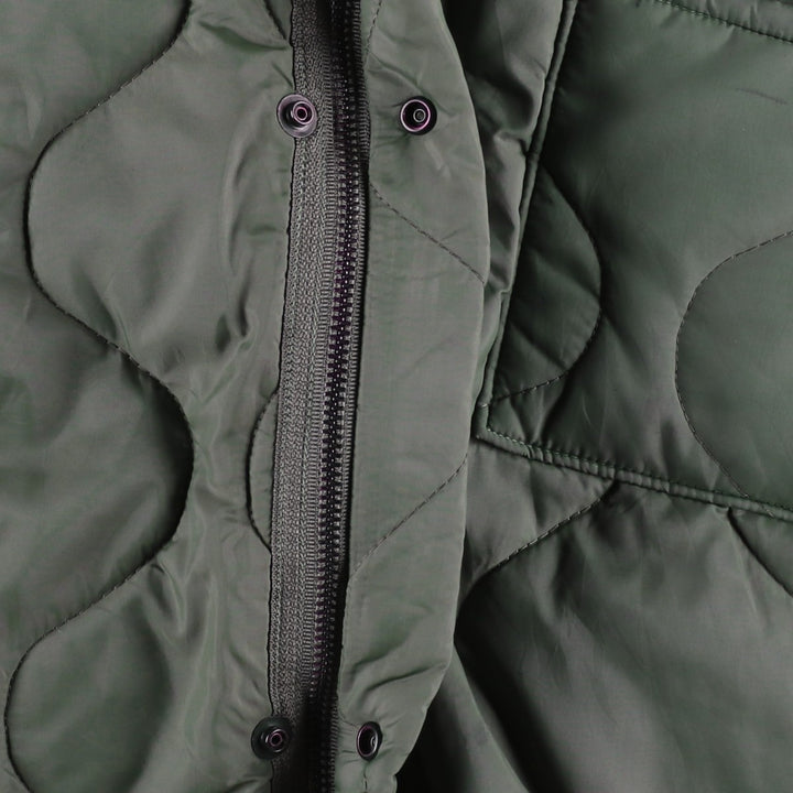 Genuine US military issue, 1990'S military liner jacket, padded, made in USA, X-LARGE (equivalent to men's XL). unclear Khaki type Vintage Second Hand