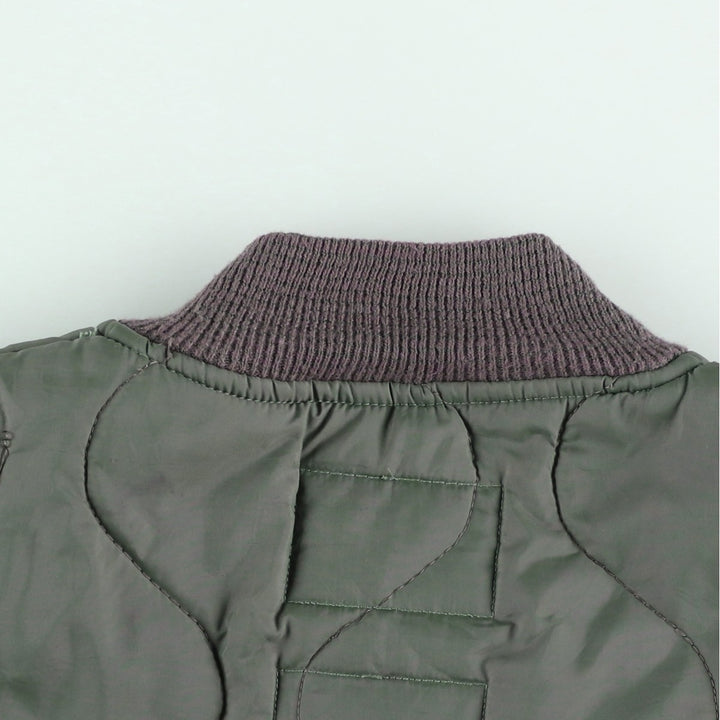 Genuine US military issue, 1990'S military liner jacket, padded, made in USA, X-LARGE (equivalent to men's XL). unclear Khaki type Vintage Second Hand
