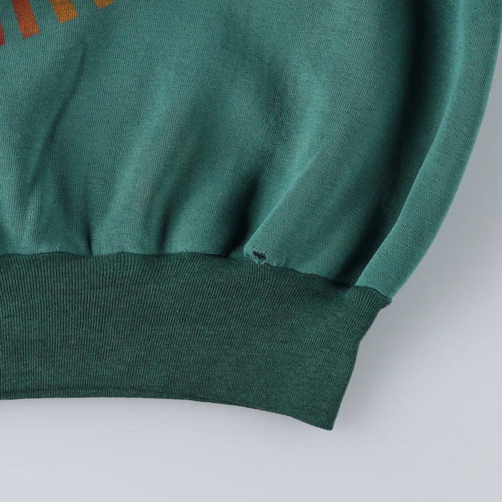 80'S TIGER BRAND FREEMASON Print Sweatshirt, Made in Canada, Men's XL (approx.), Vintage cotton green type Vintage Second Hand