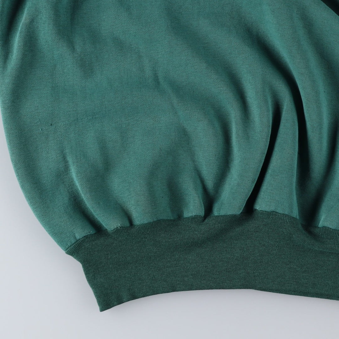 80'S TIGER BRAND FREEMASON Print Sweatshirt, Made in Canada, Men's XL (approx.), Vintage cotton green type Vintage Second Hand