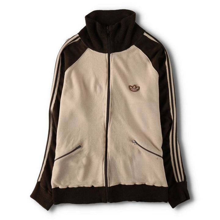 1970'S Adidas Trefoil Logo Track Jacket, Men's Size M (approx.), Vintage unclear Beige type Vintage Second Hand