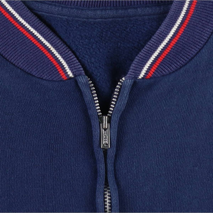 1960'S Full-Zip Sweatshirt, Men's Size L (Equivalent), Vintage unclear navy blue type Vintage Second Hand