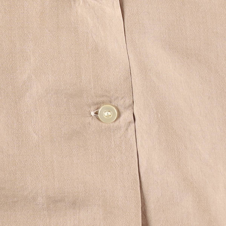 1960'S Vintage 3/4 Sleeve Open Collar Silk Shirt, Women's Size S (approx.), Boxy Shirt silk cheek Vintage Second Hand
