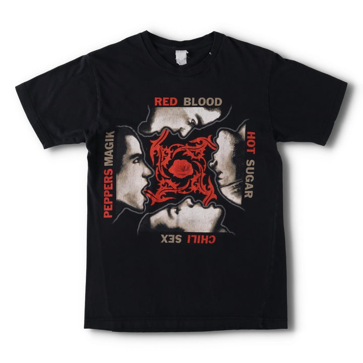 2000'S RED HOT CHILI PEPPERS Blood Sugar Sex Magik Band T-shirt (Women's Size S) unclear black type Vintage Second Hand