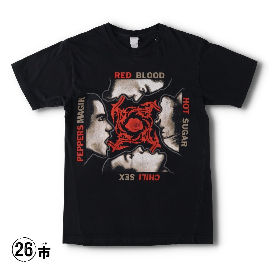 2000'S RED HOT CHILI PEPPERS Blood Sugar Sex Magik Band T-shirt (Women's Size S) unclear black type Vintage Second Hand
