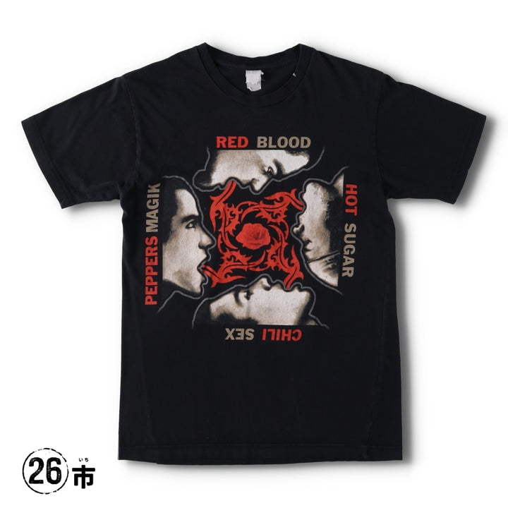 2000'S RED HOT CHILI PEPPERS Blood Sugar Sex Magik Band T-shirt (Women's Size S) unclear black type Vintage Second Hand