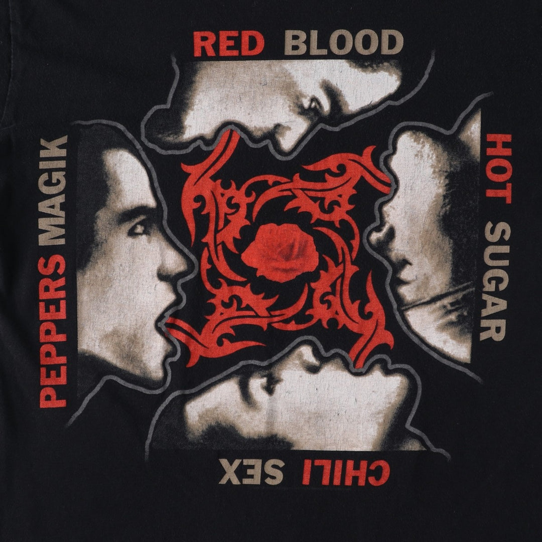 2000'S RED HOT CHILI PEPPERS Blood Sugar Sex Magik Band T-shirt (Women's Size S) unclear black type Vintage Second Hand
