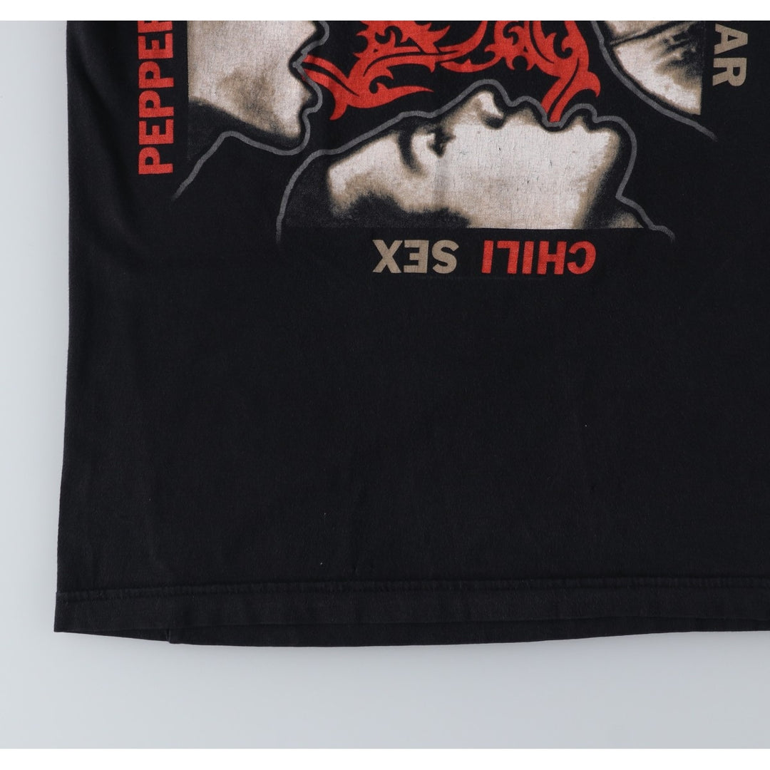 2000'S RED HOT CHILI PEPPERS Blood Sugar Sex Magik Band T-shirt (Women's Size S) unclear black type Vintage Second Hand
