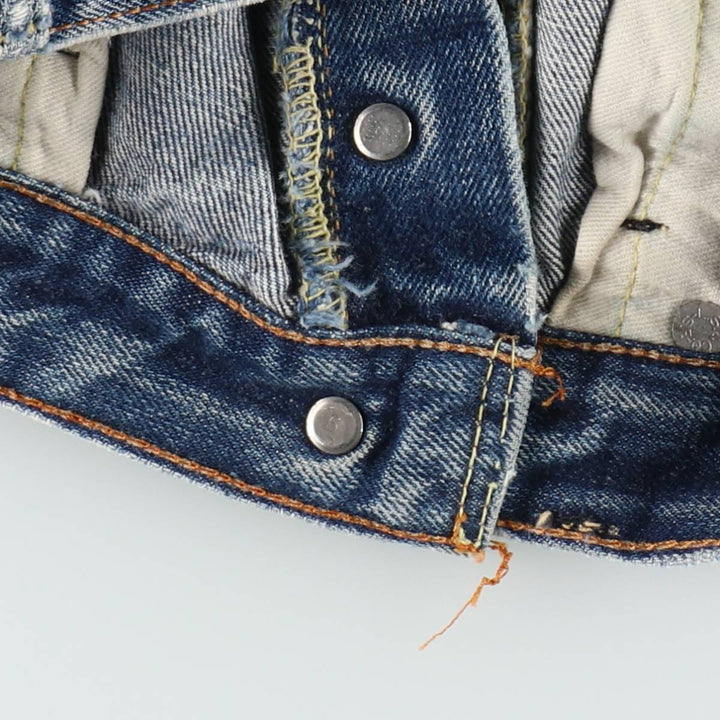 80'S Levi's 501 Remake Denim Long A-Line Skirt, Women's Size XL (Equivalent), Vintage unclear blue type Vintage Second Hand
