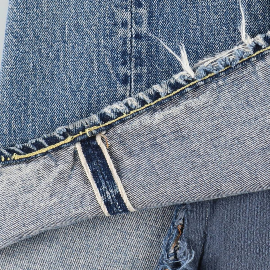80'S Levi's 501 Remake Denim Long A-Line Skirt, Women's Size XL (Equivalent), Vintage unclear blue type Vintage Second Hand