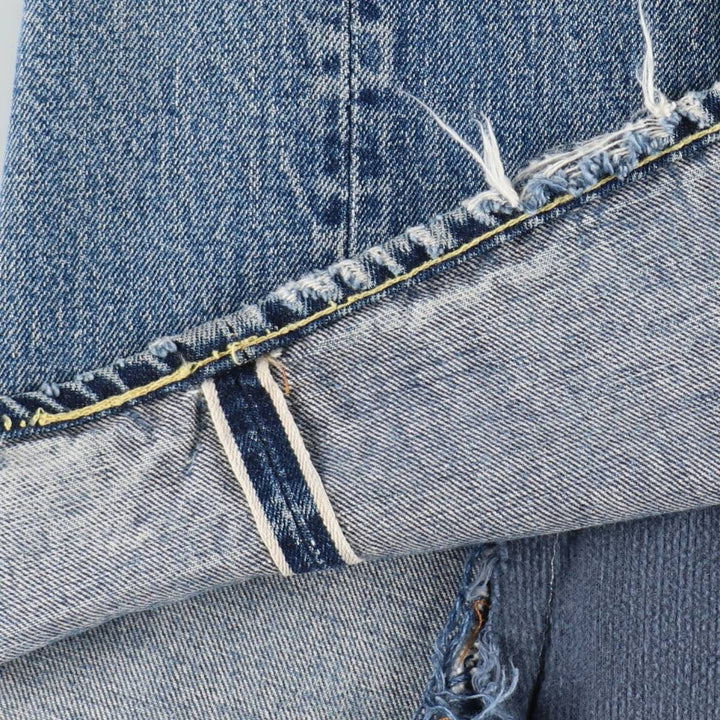 80'S Levi's 501 Remake Denim Long A-Line Skirt, Women's Size XL (Equivalent), Vintage unclear blue type Vintage Second Hand